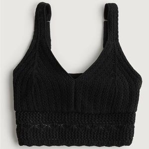 Hollister Crochet V-Neck Bralette - M